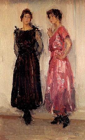 Isaac Israels Two models, Epi and Gertie, in the Amsterdam Fashion House Hirsch Spain oil painting art